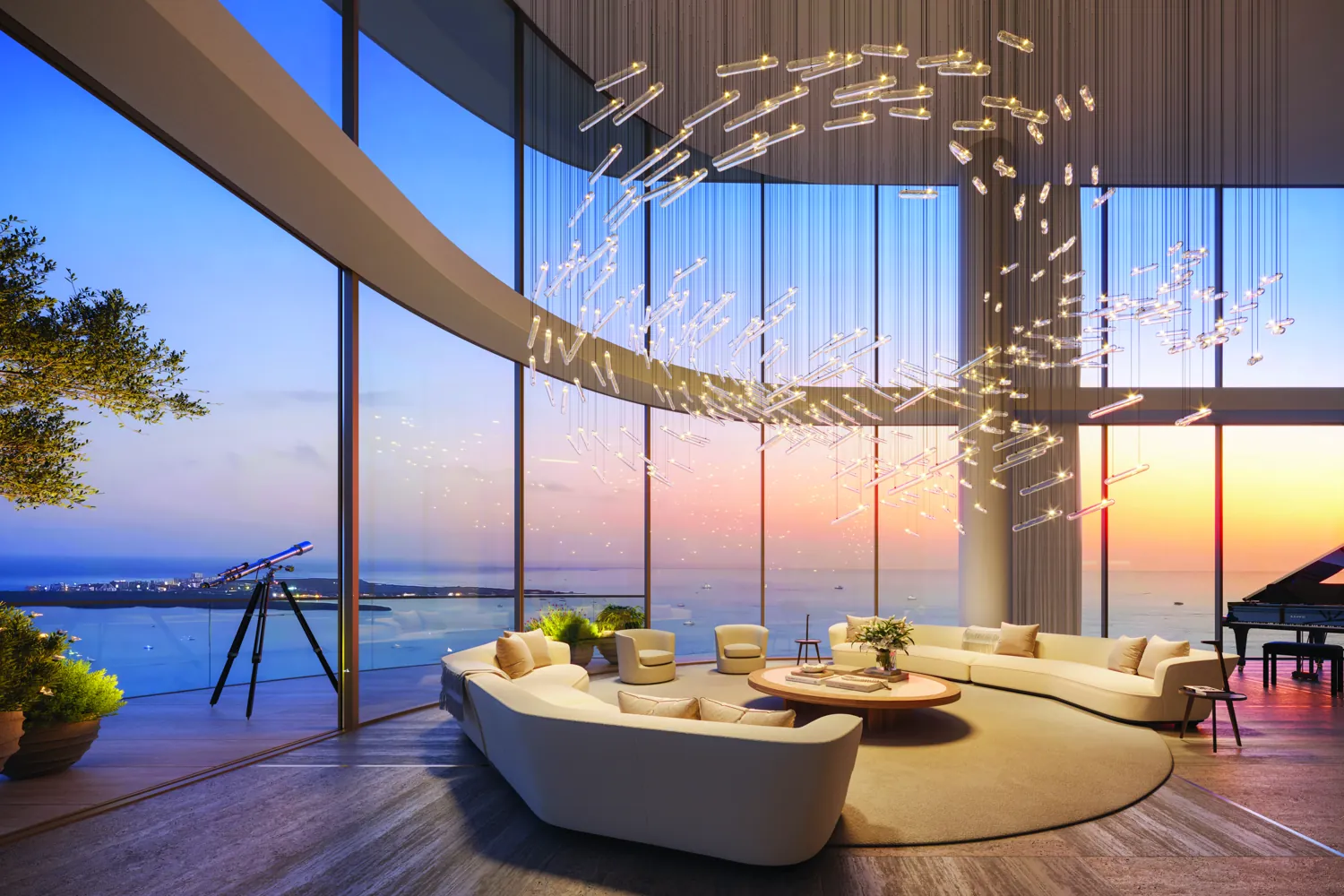 Penthouse living room