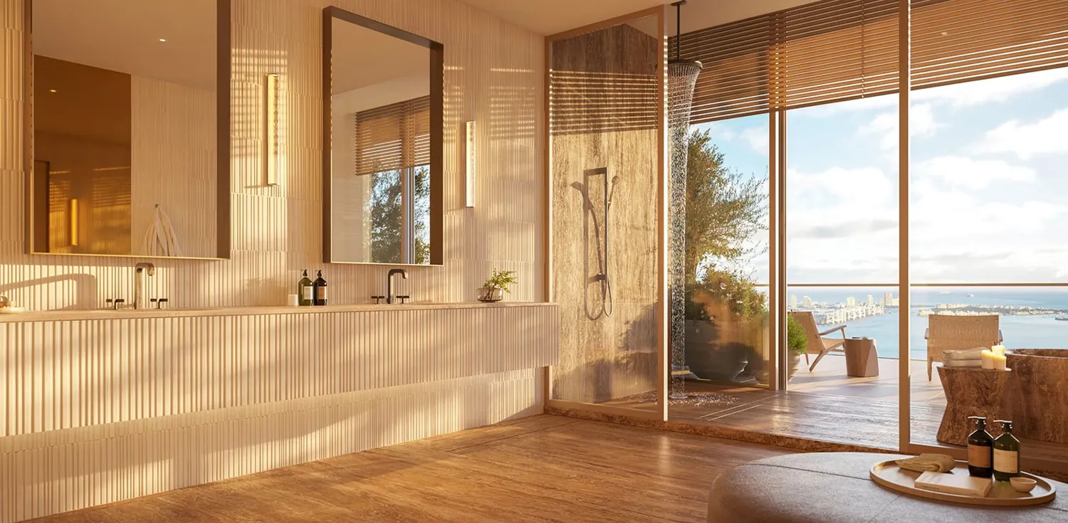 Penthouse primary bath
