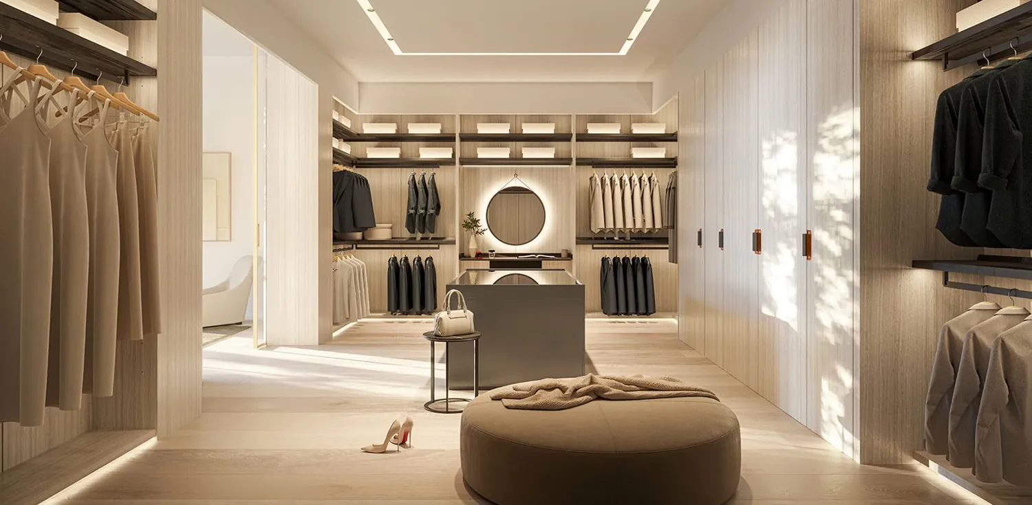 Penthouse dressing room